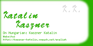 katalin kaszner business card